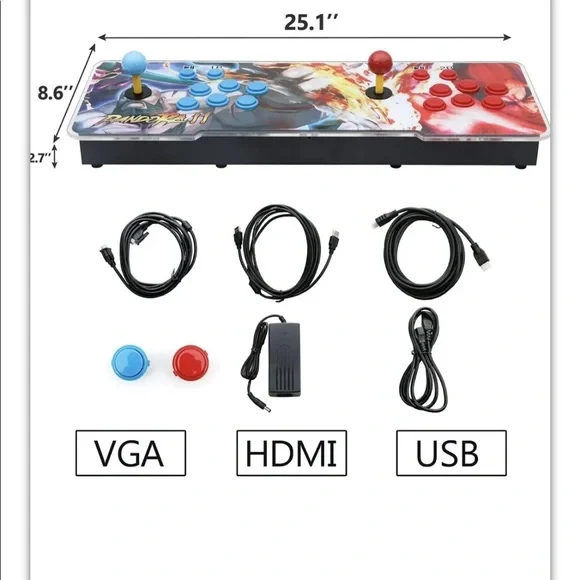 【3003 Games in 1】 Arcade Game Console ,Pandora Treasure 3D Double Stick,3003 Cla